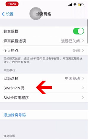 高昌苹果14维修网分享如何给iPhone14的SIM卡设置密码 