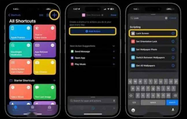 高昌苹果14锁屏维修店分享iPhone14升级iOS16.4后如何创建锁屏快捷方式 