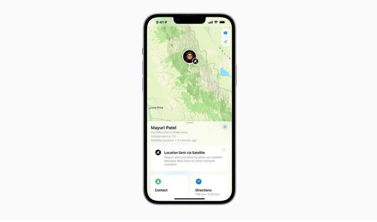 高昌苹果14维修分享iPhone14系列中 FindMy功能通过卫星分享位置方法教程 